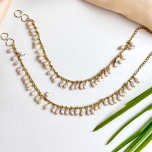 Crystal Drop Anklet (Golden)