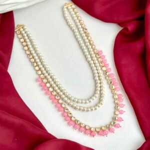 Jeena Kundan Maala (Light Pink)
